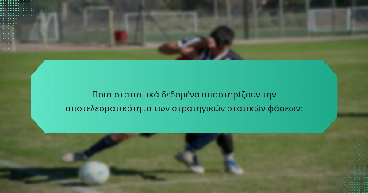 Ποια στατιστικά δεδομένα υποστηρίζουν την αποτελεσματικότητα των στρατηγικών στατικών φάσεων;